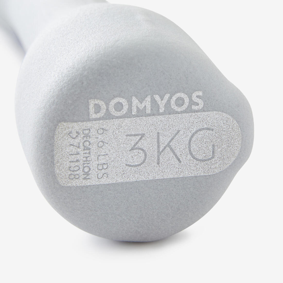 Fitness Dumbbells Easy Set of 2 x 3 kg - Grey - Image 4