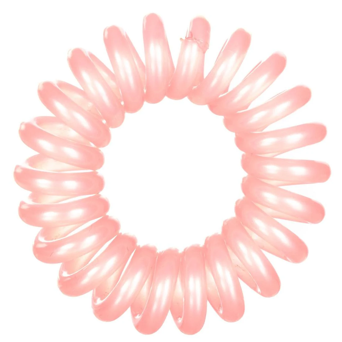 Fitness Hair Scrunchy 6-Pack - Pink/Transparent - Image 3