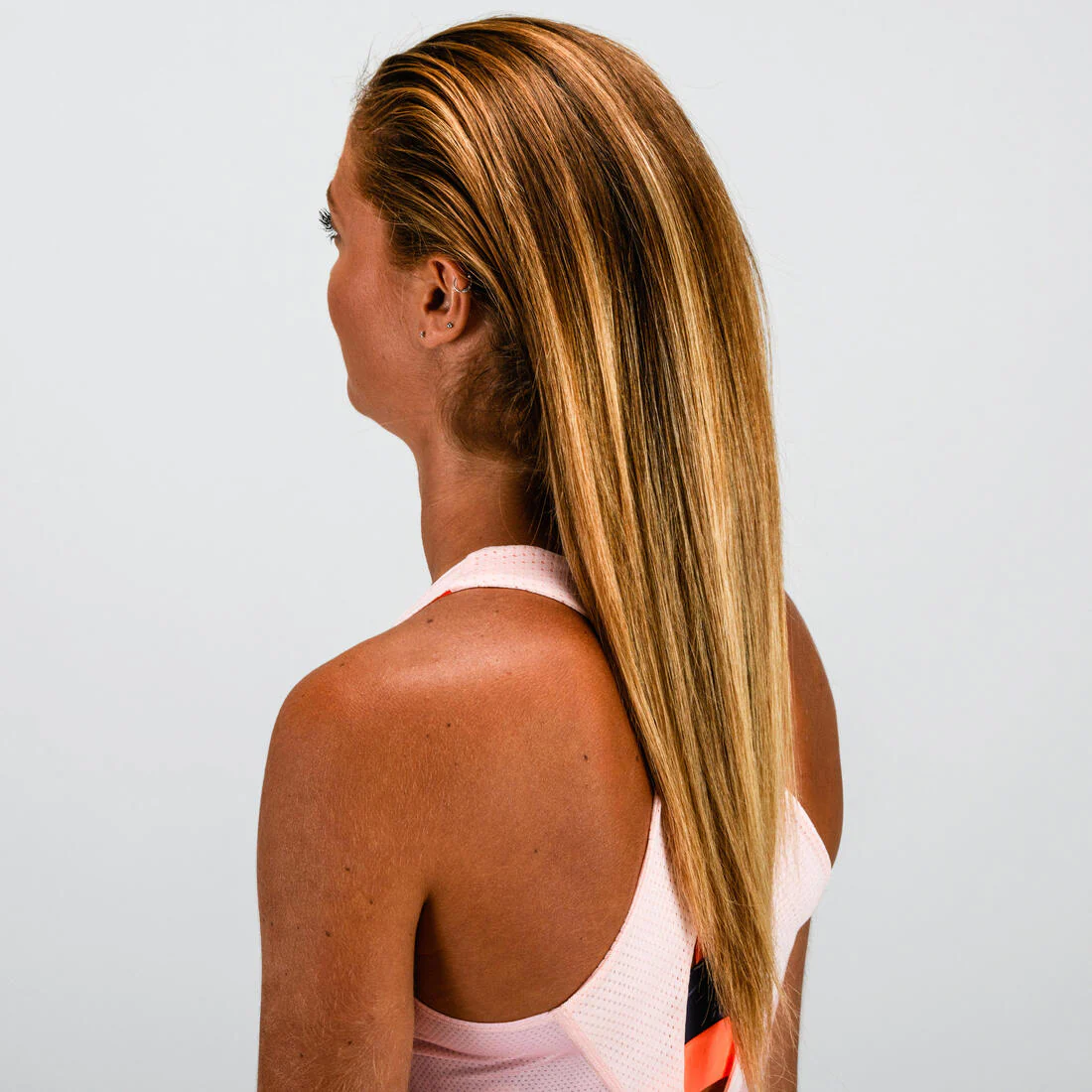 Fitness Hair Scrunchy 6-Pack - Pink/Transparent - Image 7