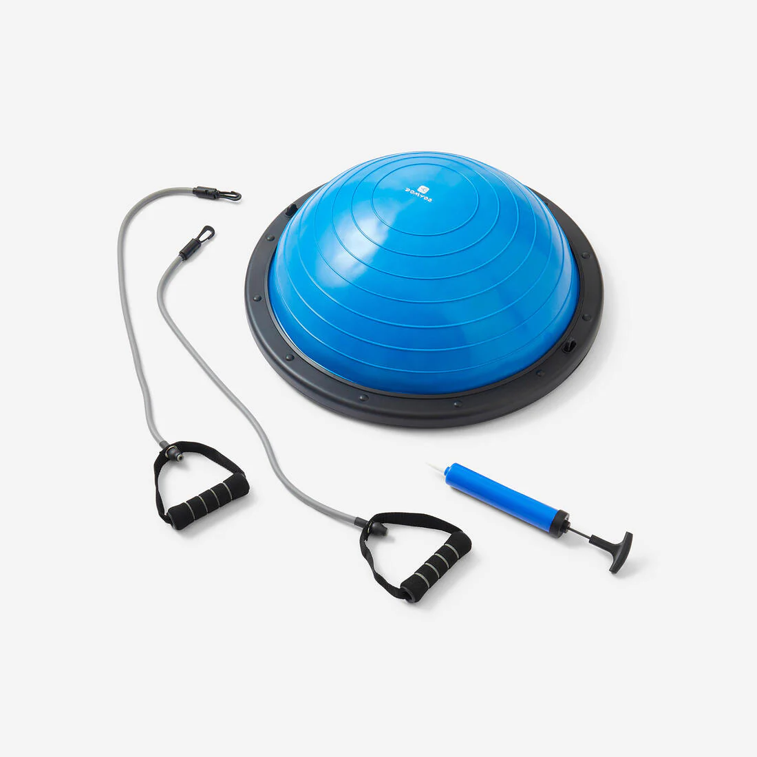 Fitness Reversible Balance Station + Elastic Bands - Blue