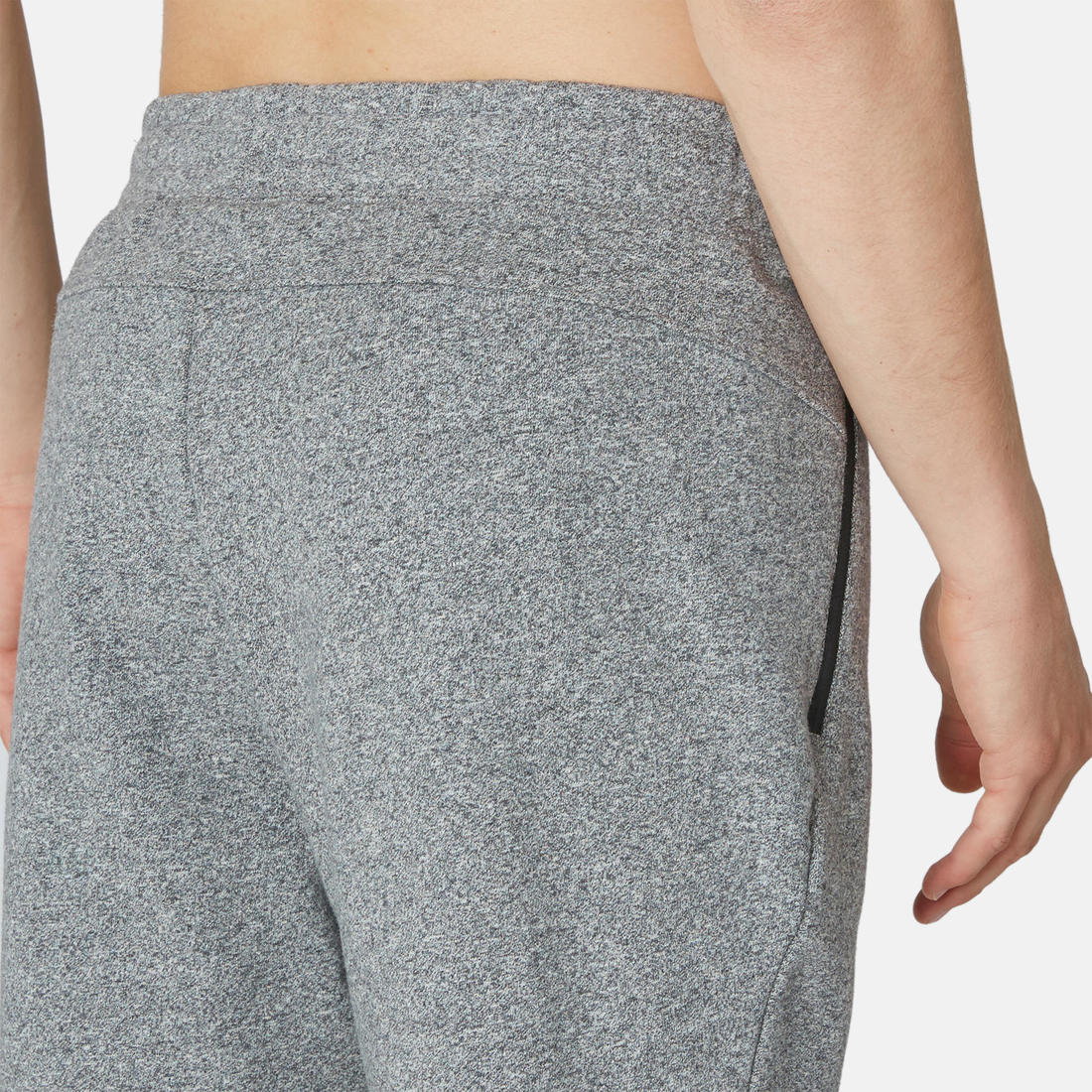 Fitness Slim-Fit Jogging Bottoms with Zip Pockets - Grey - Image 7