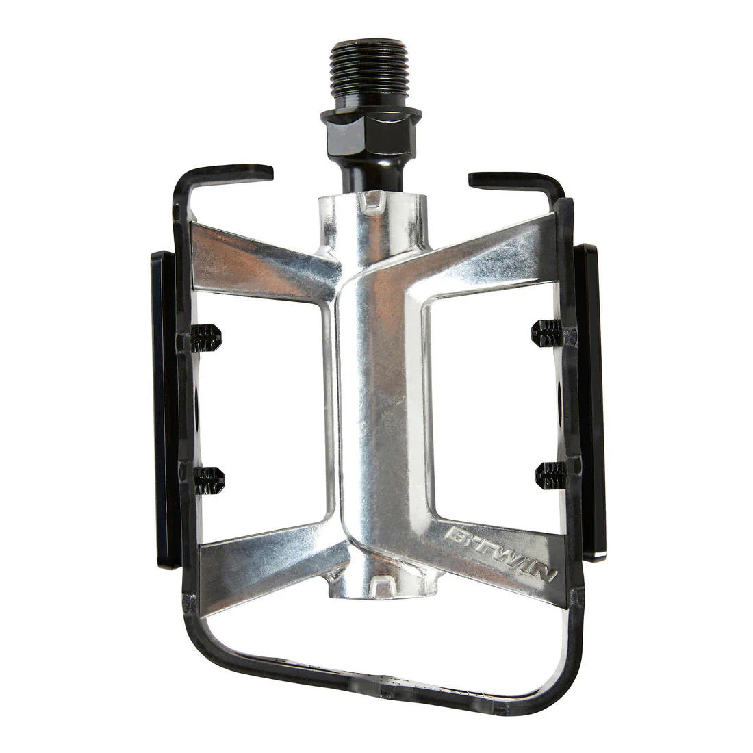 Flat Aluminium Mountain Bike Pedals 500 - Image 2