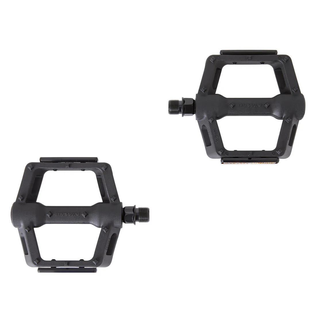Flat MTB bicycle pedals 520 grip black
