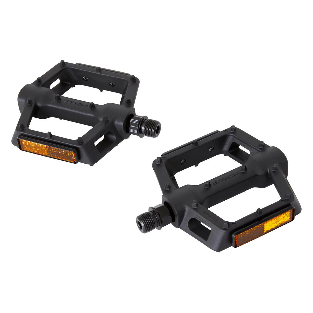 Flat MTB bicycle pedals 520 grip black - Image 2