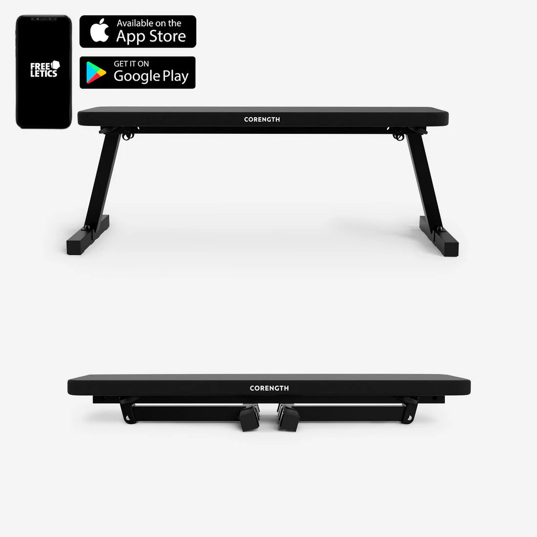Fold-Down Weights Bench 100 - Image 2
