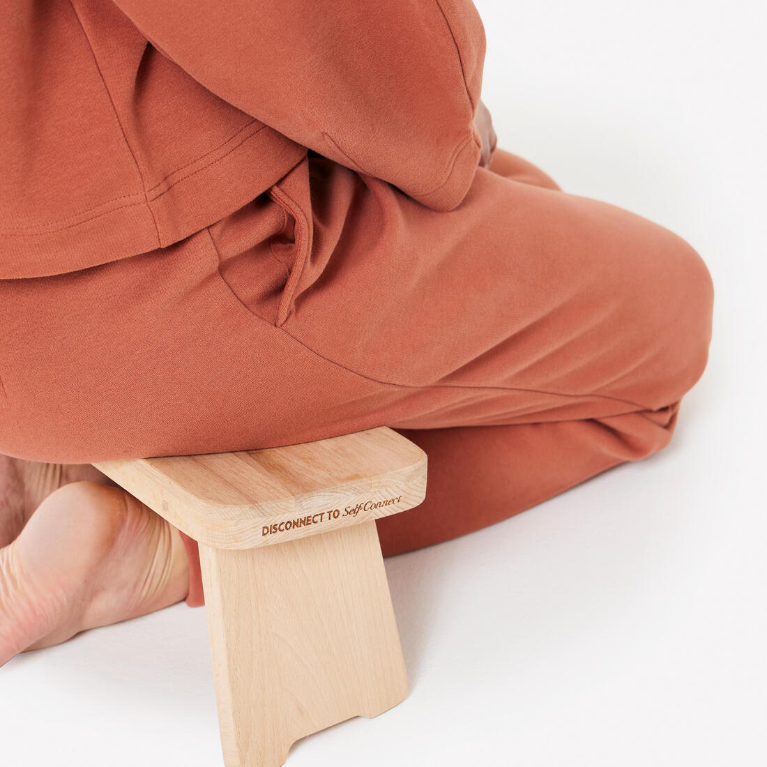 Foldable Yoga and Meditation Bench - Beechwood - Image 4