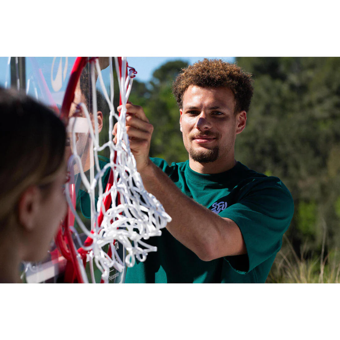 Foldable Basketball Hoop with Base & Transparent Backboard, 2.4–3.05 m, B500 Box - Image 14