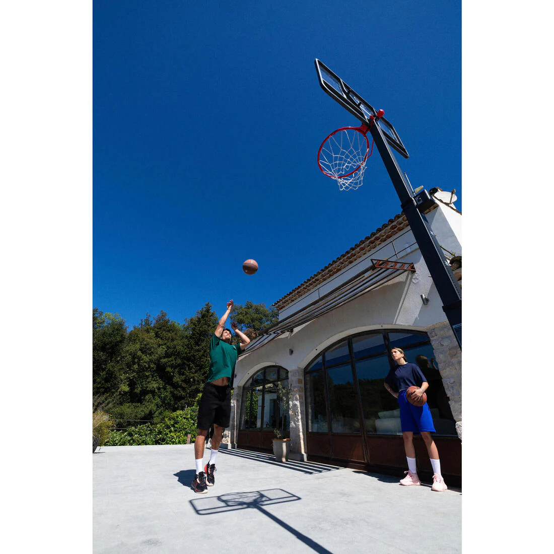 Foldable Basketball Hoop with Base & Transparent Backboard, 2.4–3.05 m, B500 Box - Image 17