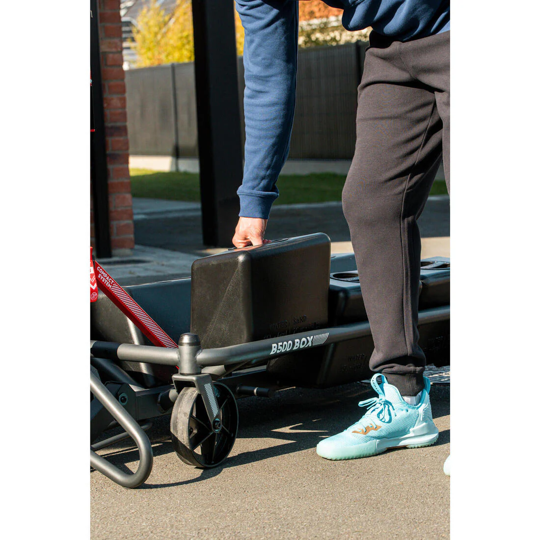 Foldable Basketball Hoop with Base & Transparent Backboard, 2.4–3.05 m, B500 Box - Image 33