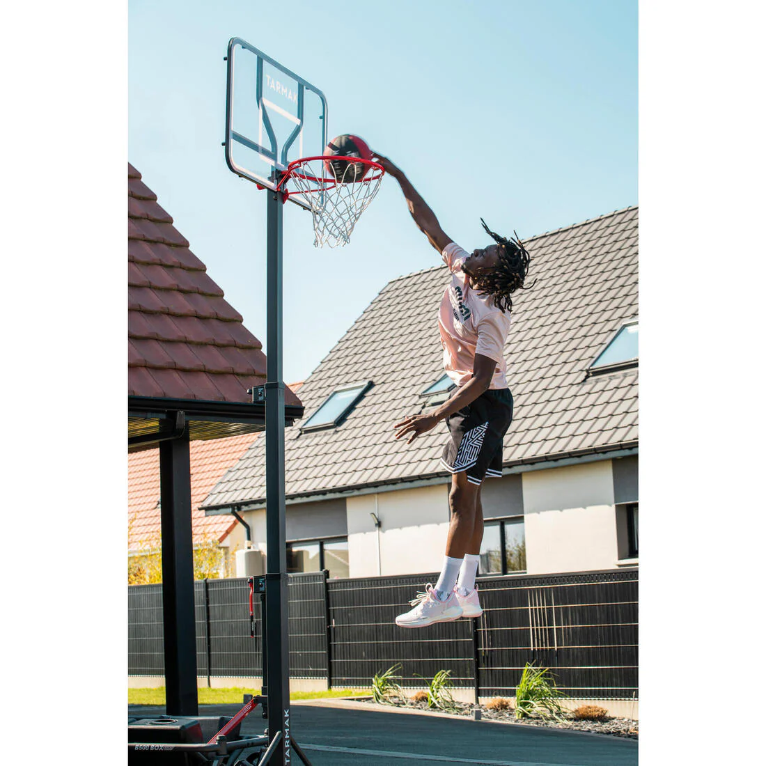 Foldable Basketball Hoop with Base & Transparent Backboard, 2.4–3.05 m, B500 Box - Image 35