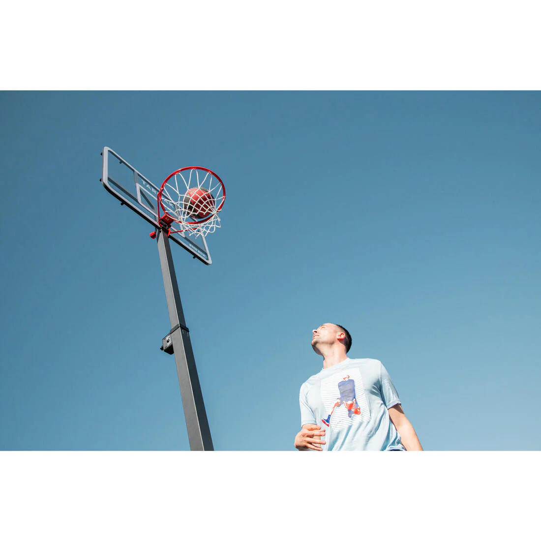 Foldable Basketball Hoop with Base & Transparent Backboard, 2.4–3.05 m, B500 Box - Image 36