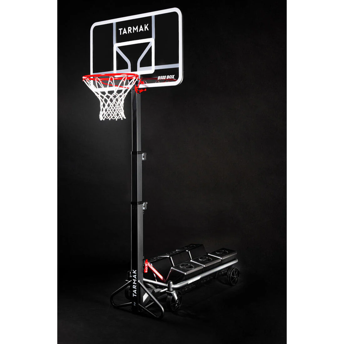 Foldable Basketball Hoop with Base & Transparent Backboard, 2.4–3.05 m, B500 Box - Image 39