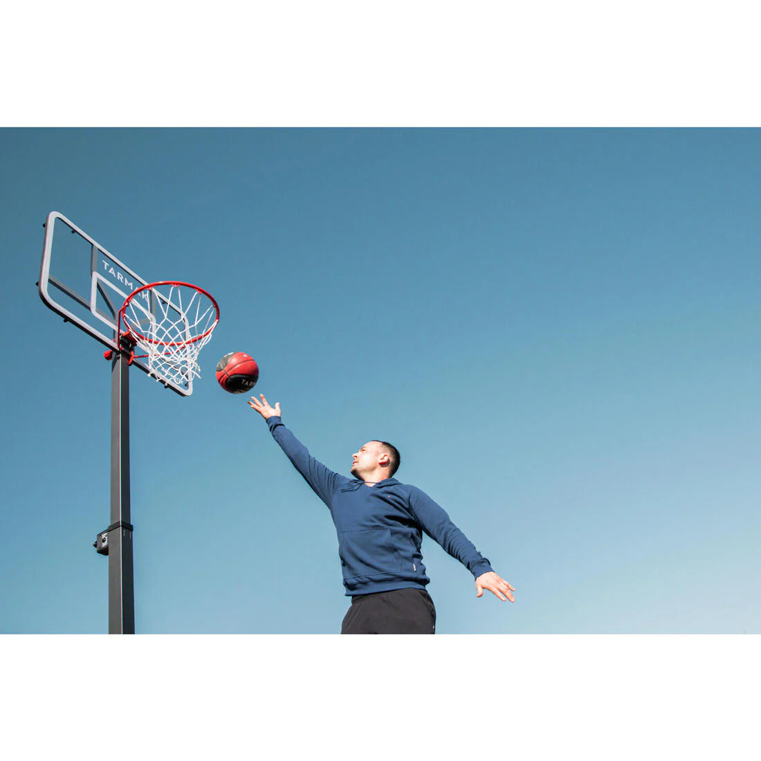 Foldable Basketball Hoop with Base & Transparent Backboard, 2.4–3.05 m, B500 Box - Image 9