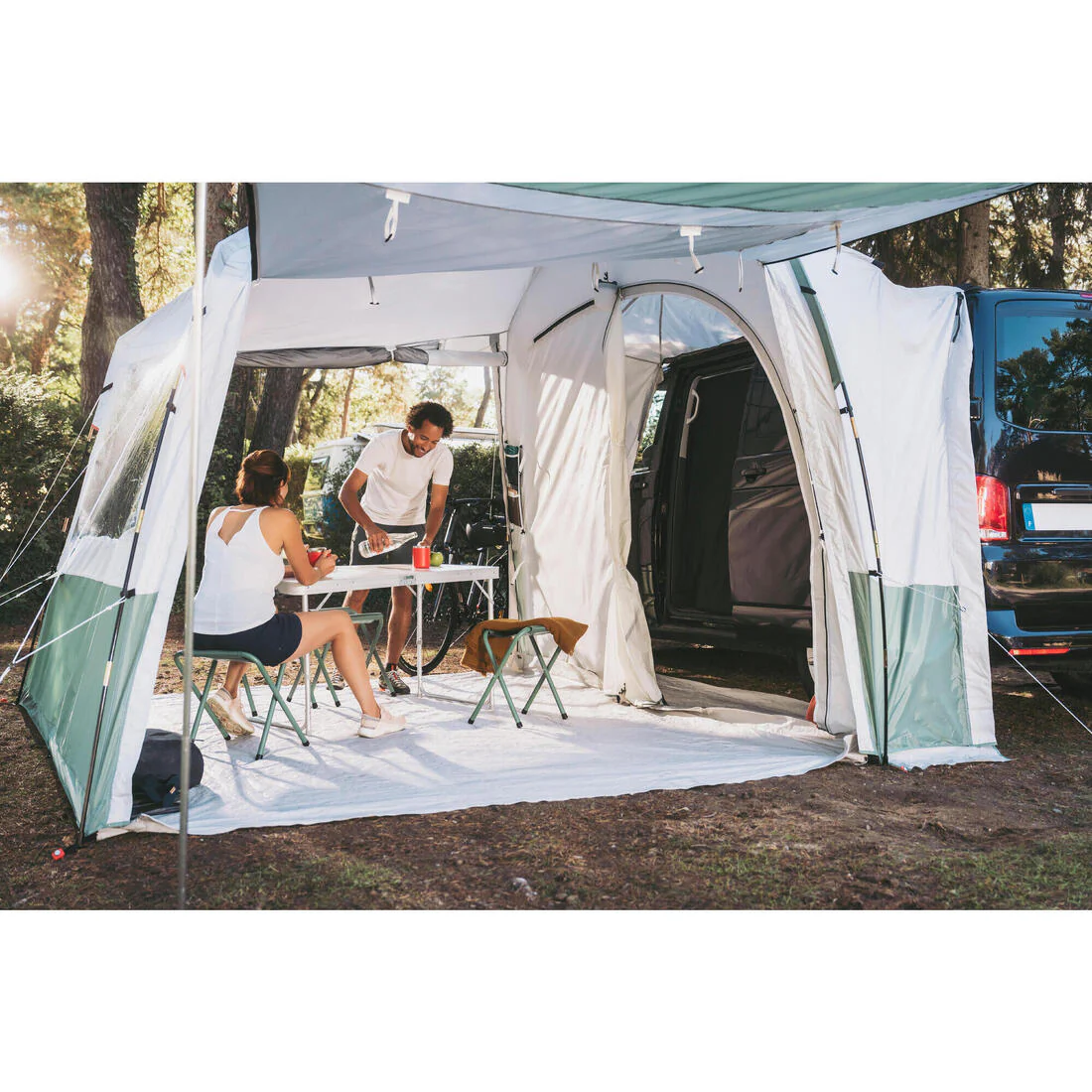 Folding Camping Table - 4 stools - 4 to 6 People - Image 13