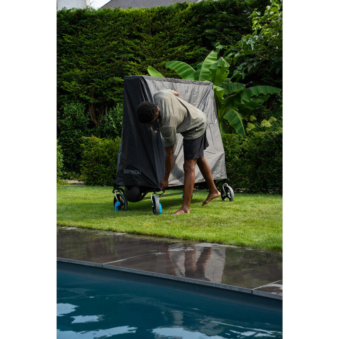 Folding Table Tennis Table Cover PPTC - Grey - Image 14