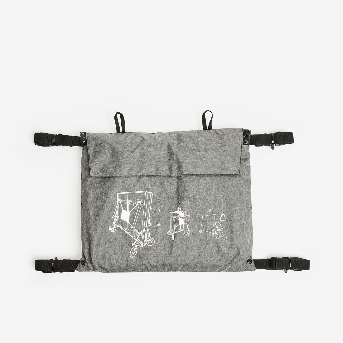 Folding Table Tennis Table Cover PPTC - Grey - Image 4