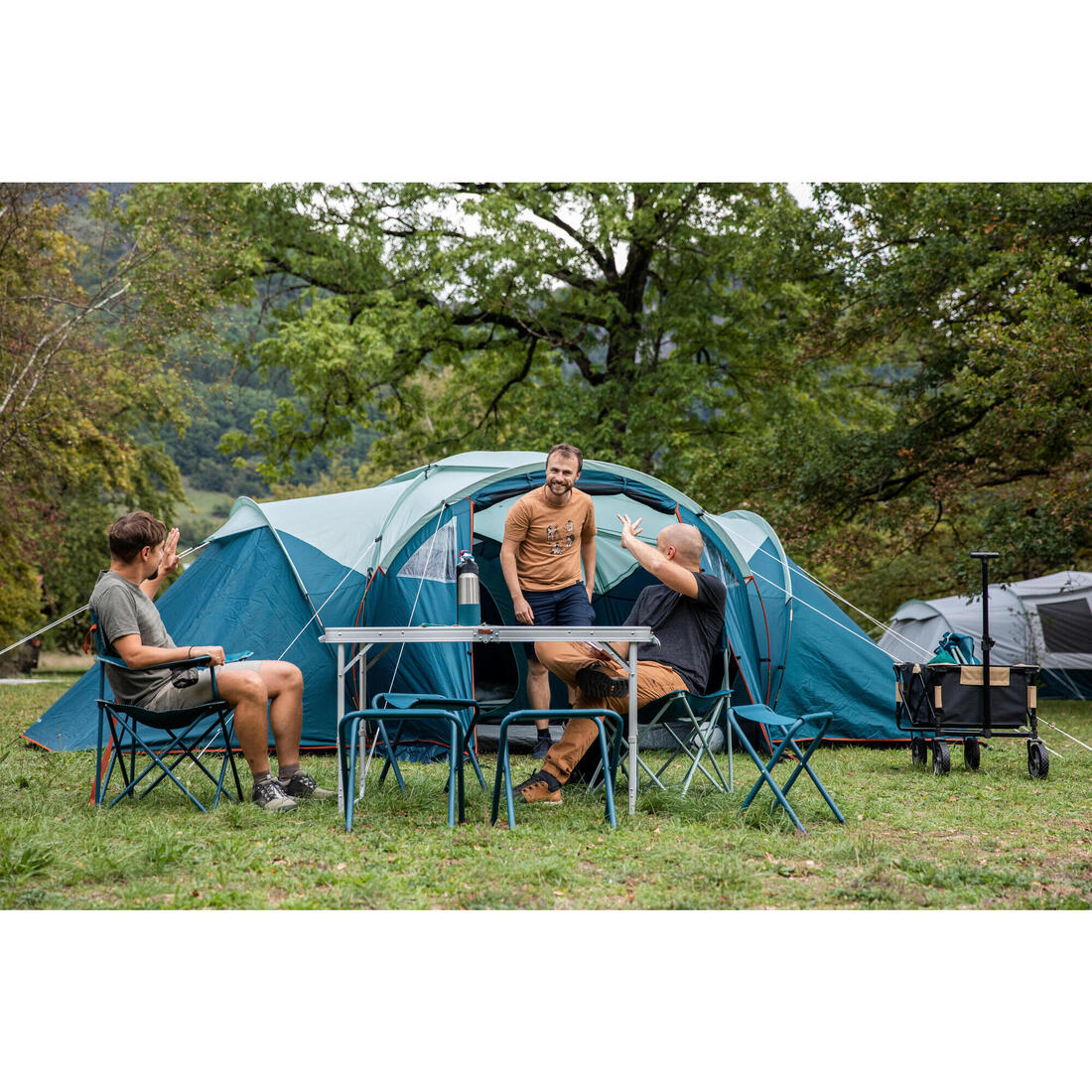 FOLDING TRANSPORT CART FOR CAMPING EQUIPMENT - TROLLEY - Image 2
