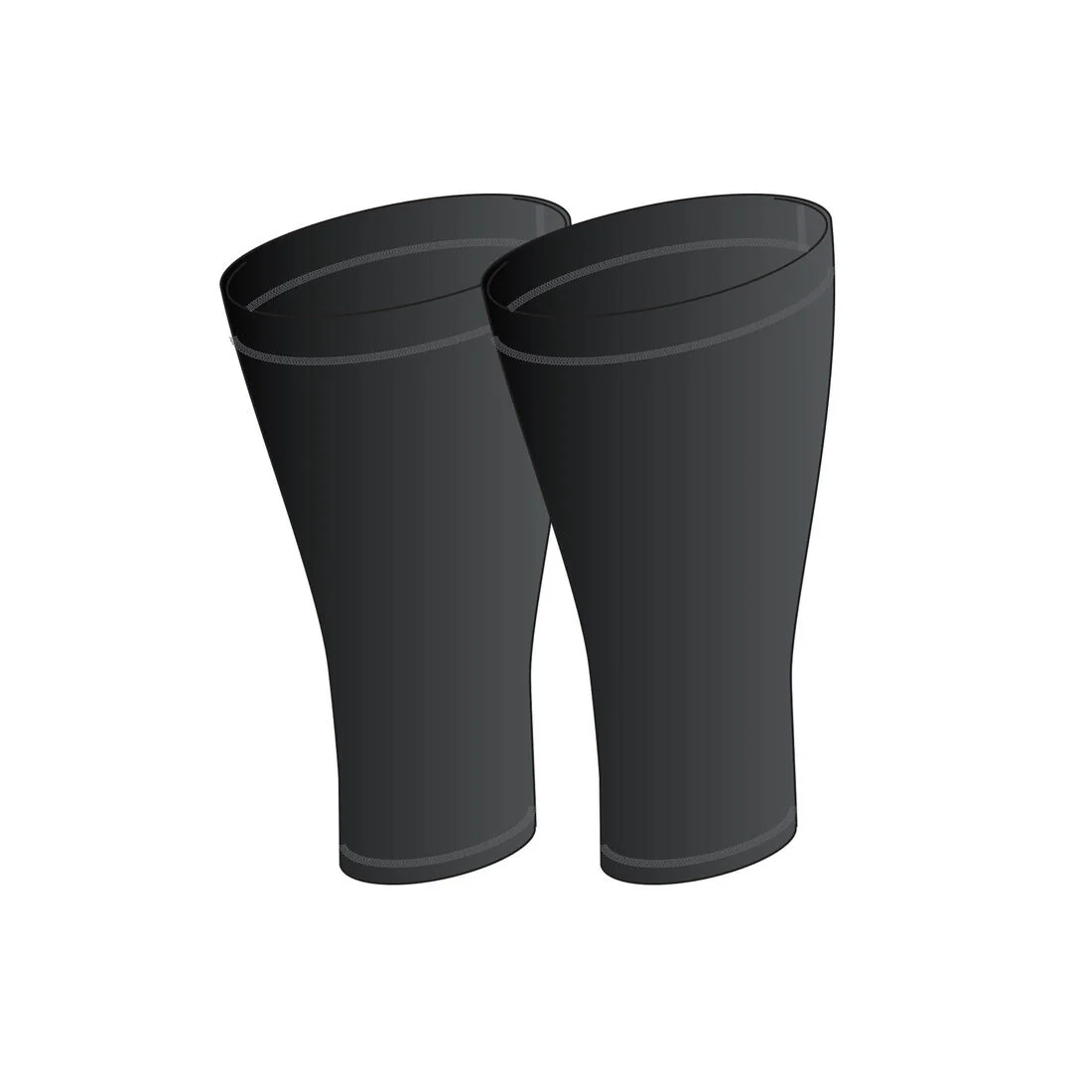 Football Shin Pad Sleeves - Black - Image 2