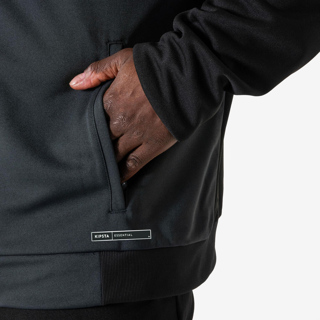Football Training Jacket Essential - Black/Grey - Image 4
