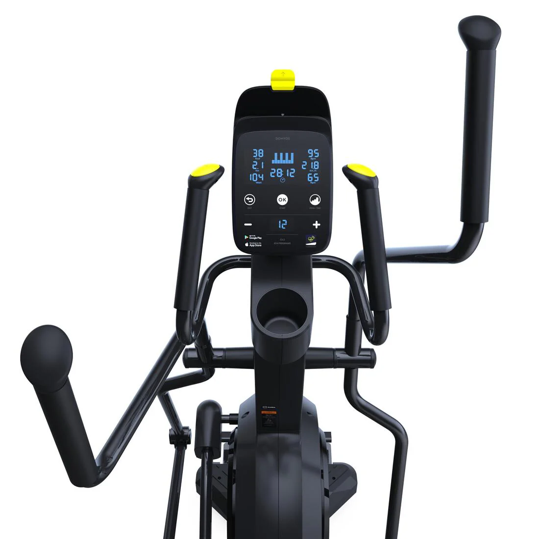 Front Wheel Folding Connected Self-Powered Cross Trainer Challenge Elliptical - Image 5