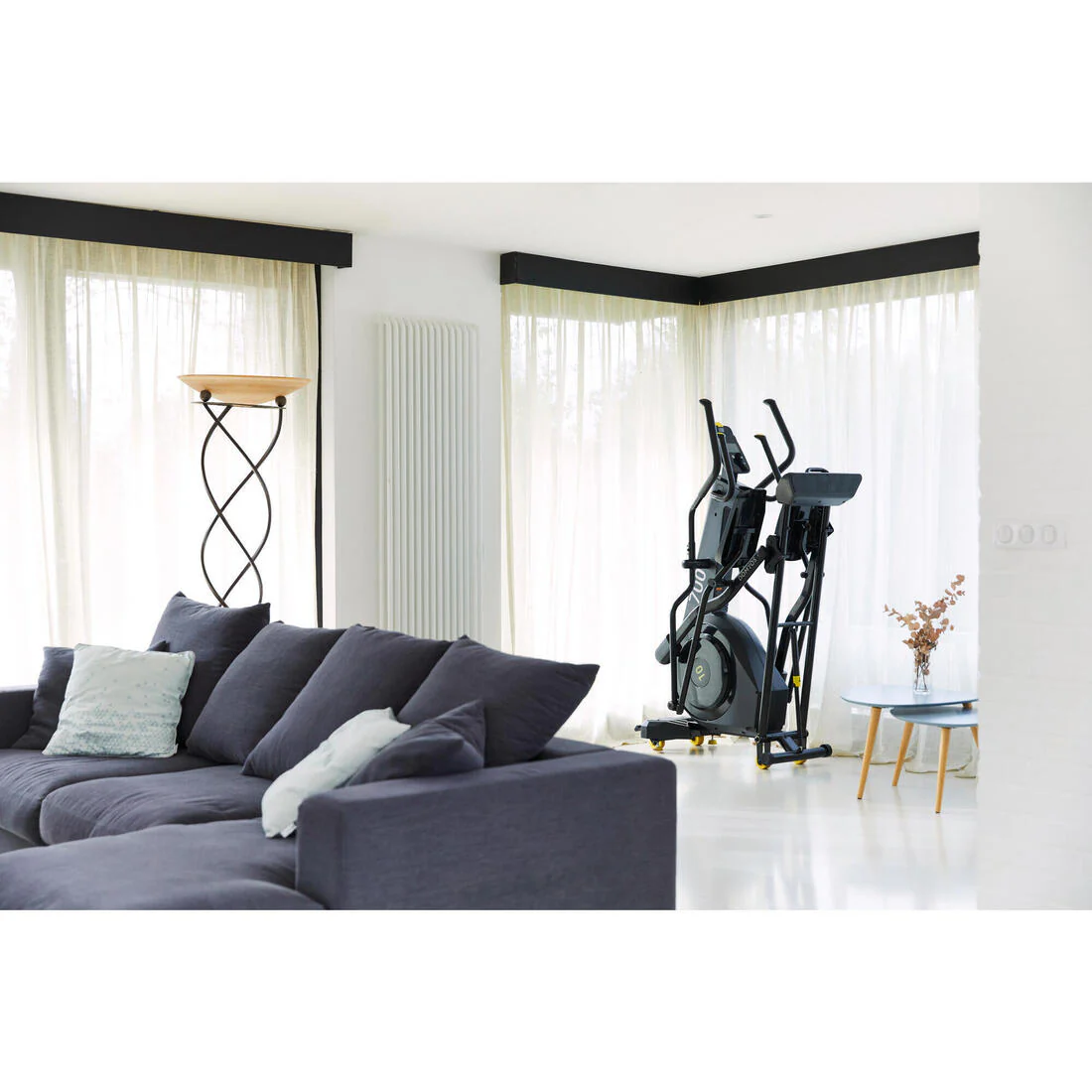 Front Wheel Folding Connected Self-Powered Cross Trainer Challenge Elliptical - Image 8