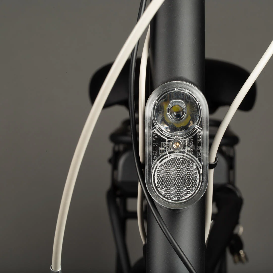 Fully-equipped, v-brake, low frame electric city bike, black - Image 13