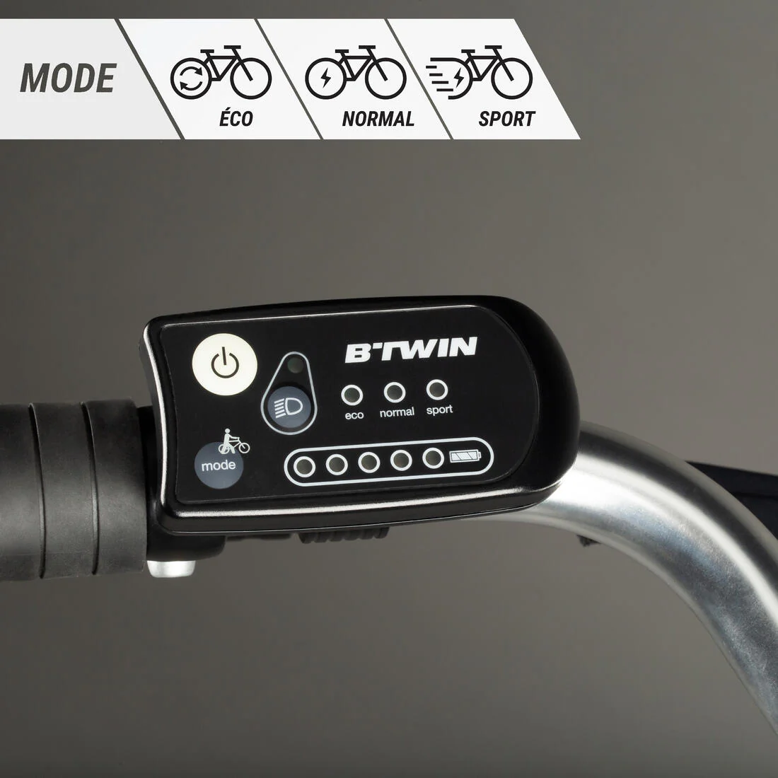 Fully-equipped, v-brake, low frame electric city bike, black - Image 9
