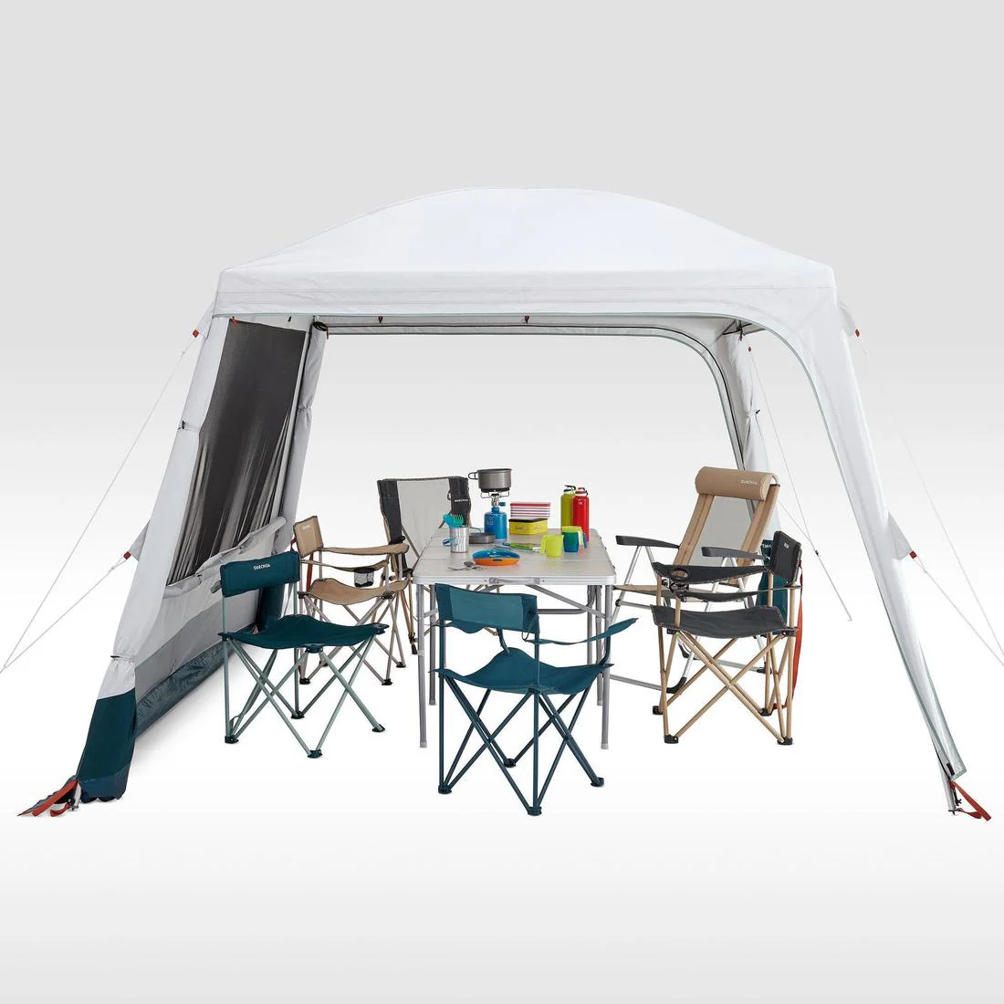 Gazebo Camping Shelter With Sides - Arpenaz - Image 8