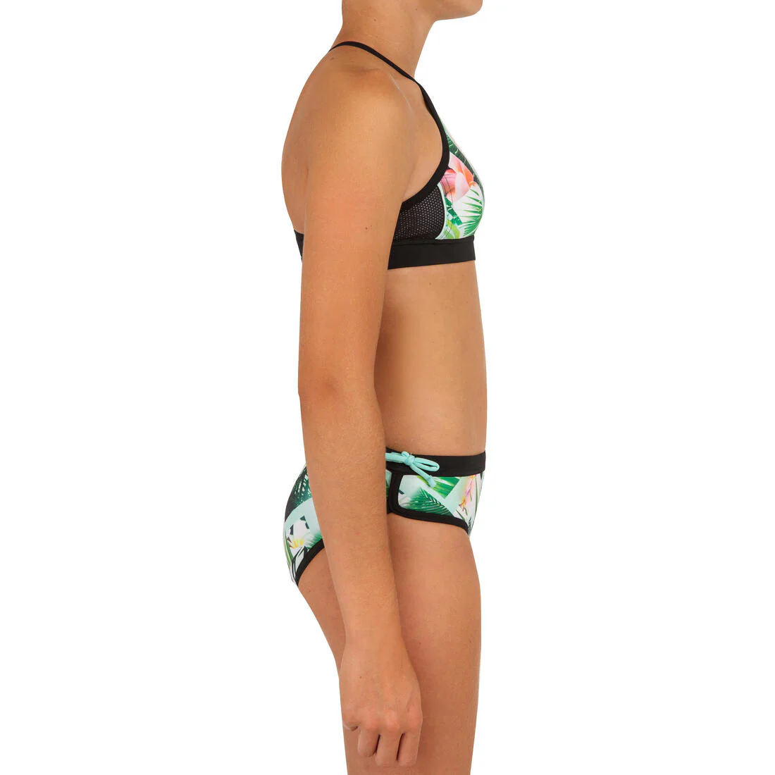 GIRL'S SURF SWIMSUIT CROP TOP BAHA 900 - Image 12