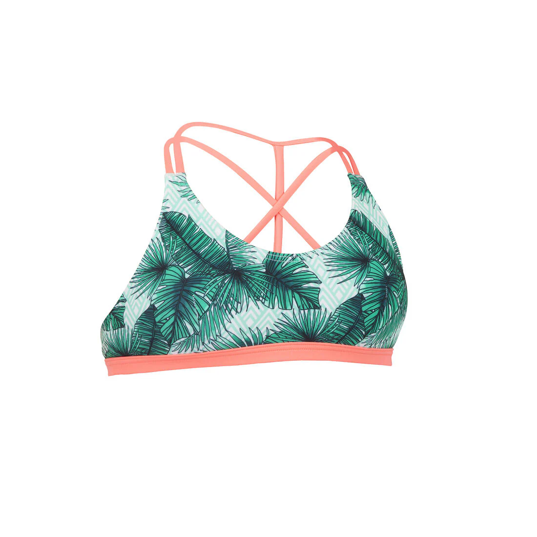 GIRL'S SURF SWIMSUIT TOP BONDI 500