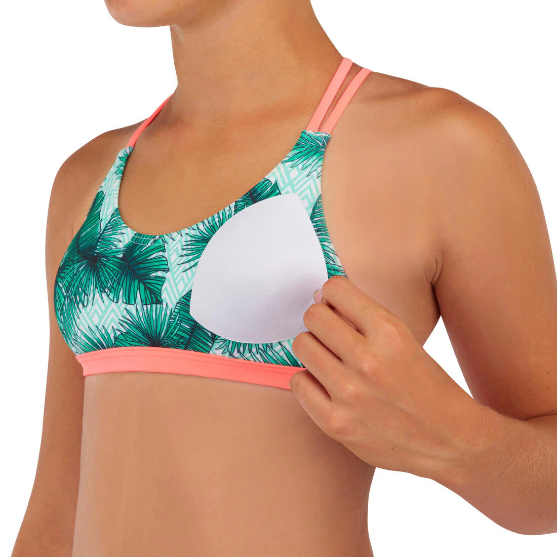 GIRL'S SURF SWIMSUIT TOP BONDI 500 - Image 18