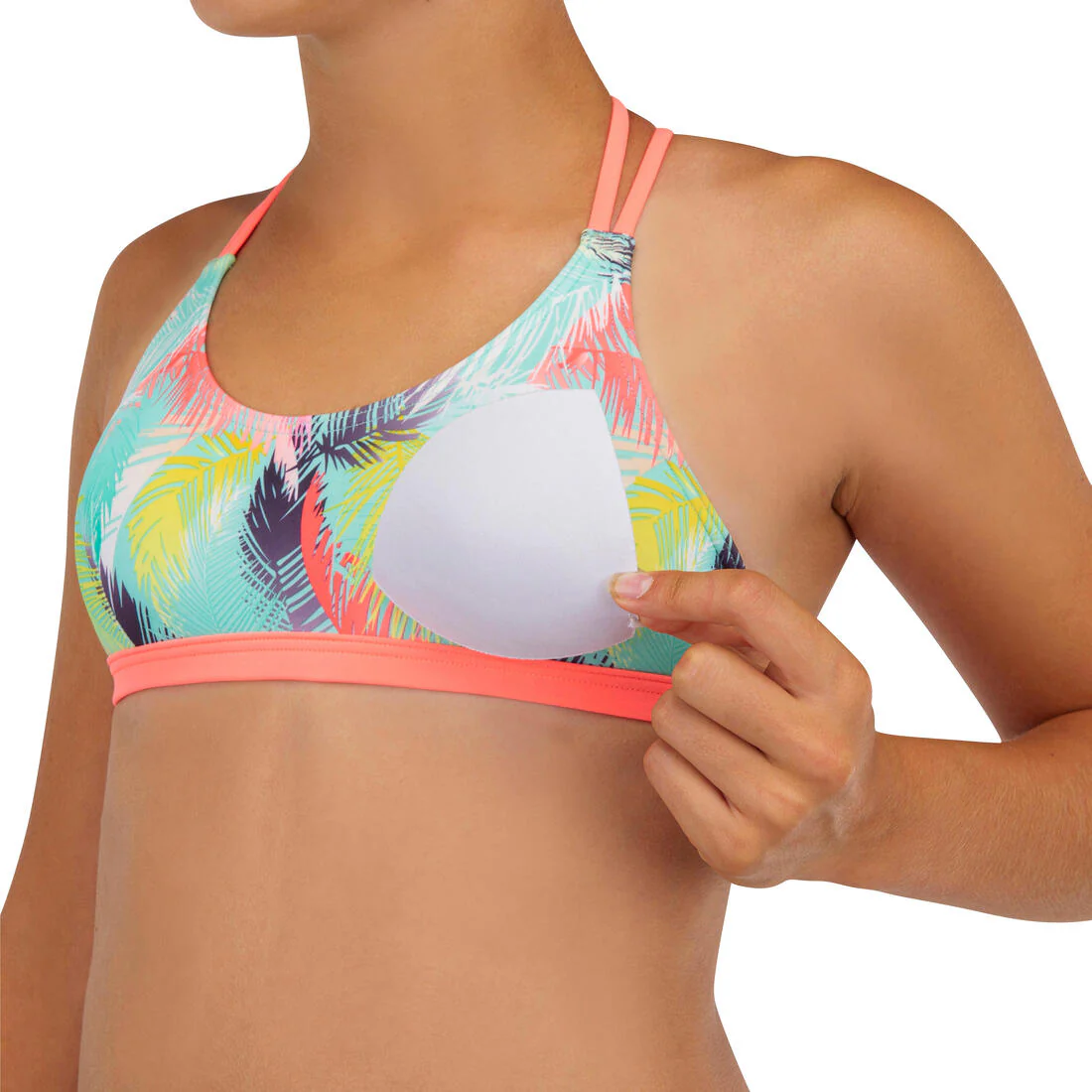 GIRL'S SURF SWIMSUIT TOP BONDI 500 - Image 2