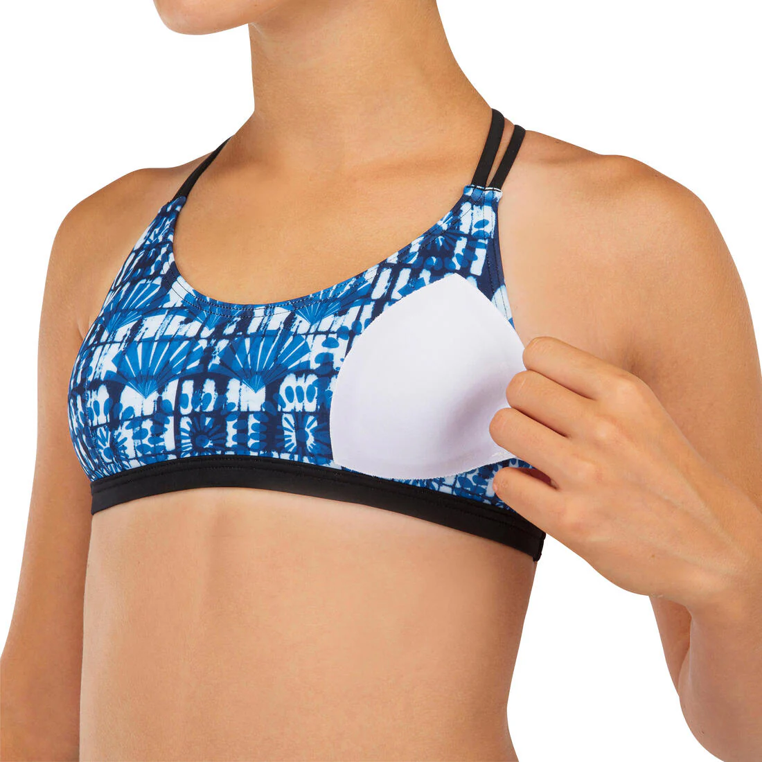 GIRL'S SURF SWIMSUIT TOP BONDI 500 - Image 3