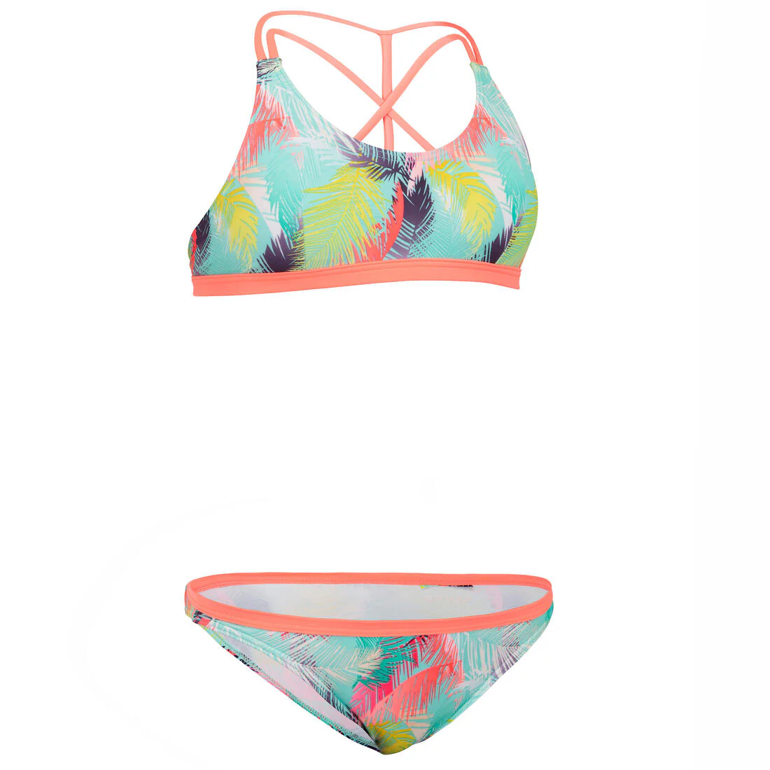 GIRL'S SURF SWIMSUIT TOP BONDI 500 - Image 7