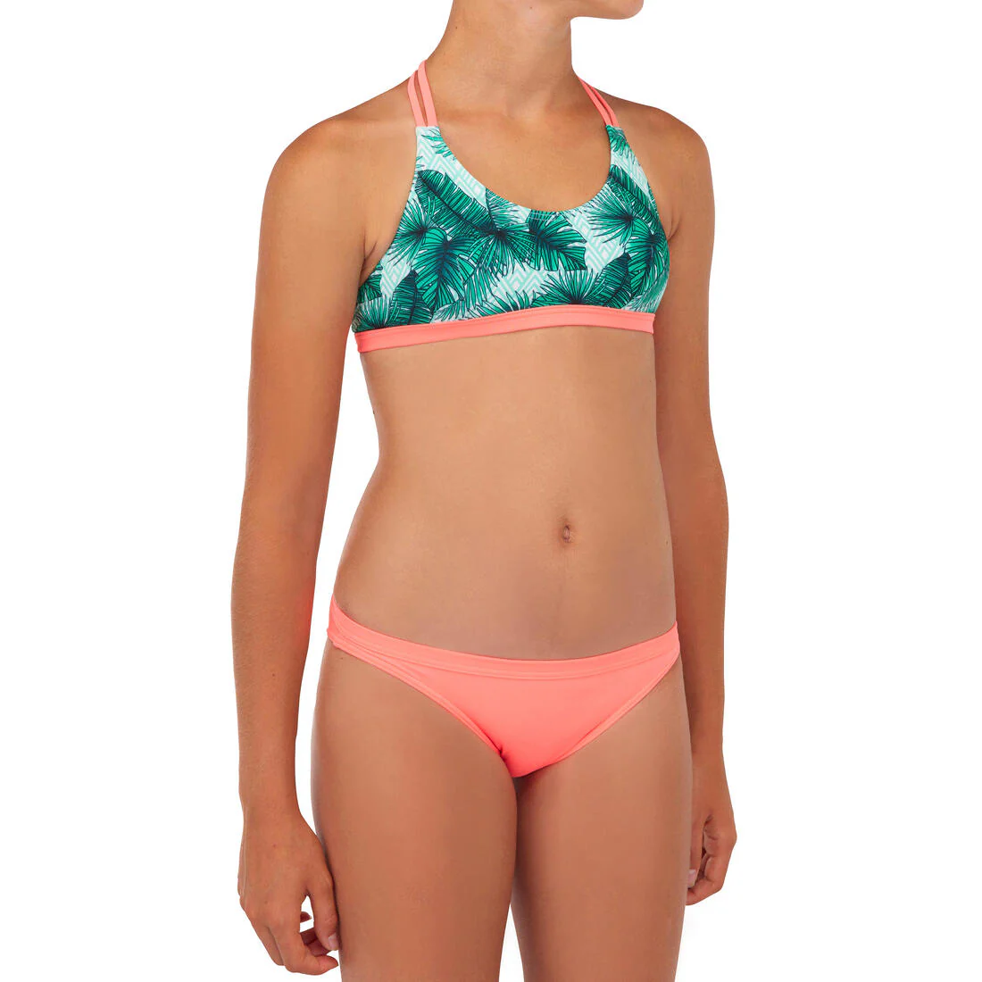 GIRL'S SURF SWIMSUIT TOP BONDI 500 - Image 9