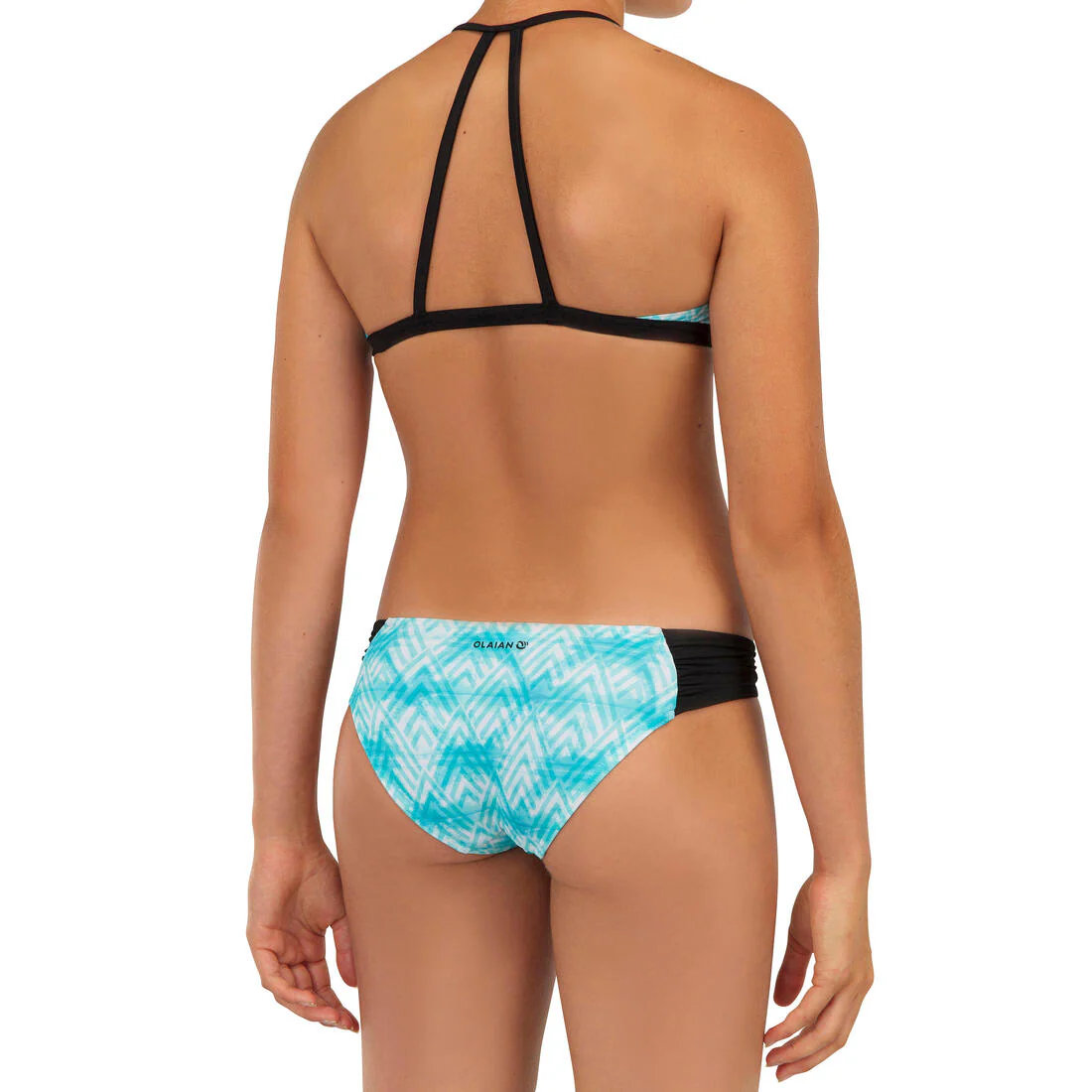 GIRL'S SURF SWIMSUIT TRIANGLE TOP BETTY 500 - Image 10