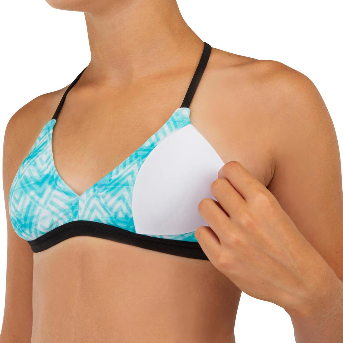 GIRL'S SURF SWIMSUIT TRIANGLE TOP BETTY 500 - Image 13
