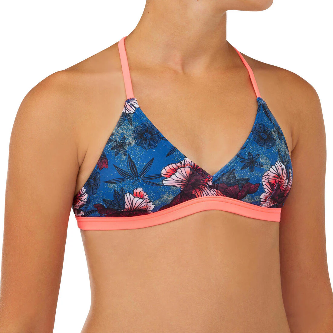 GIRL'S SURF SWIMSUIT TRIANGLE TOP BETTY 500 - Image 2