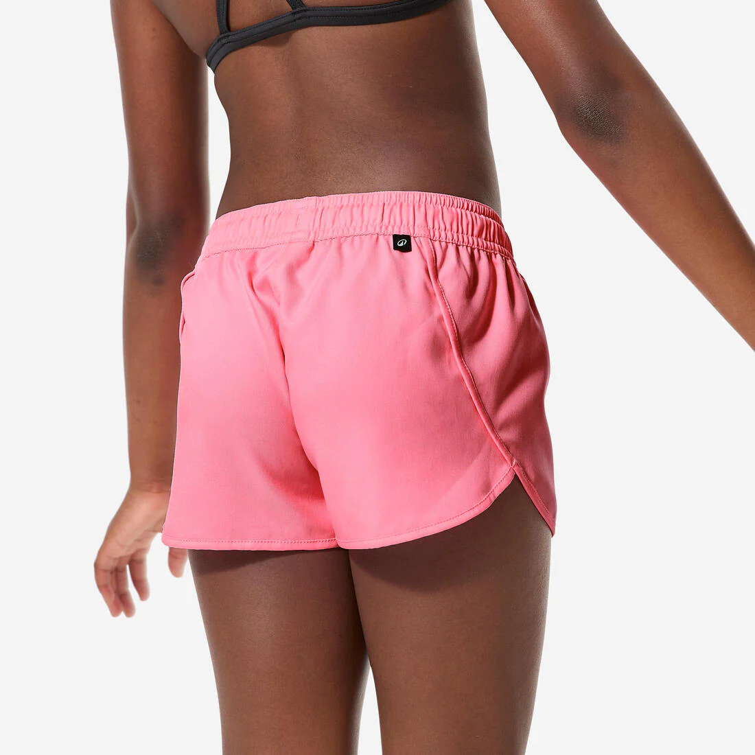 Girl’s swimsuit shorts, Caro 100 neon pink - Image 3