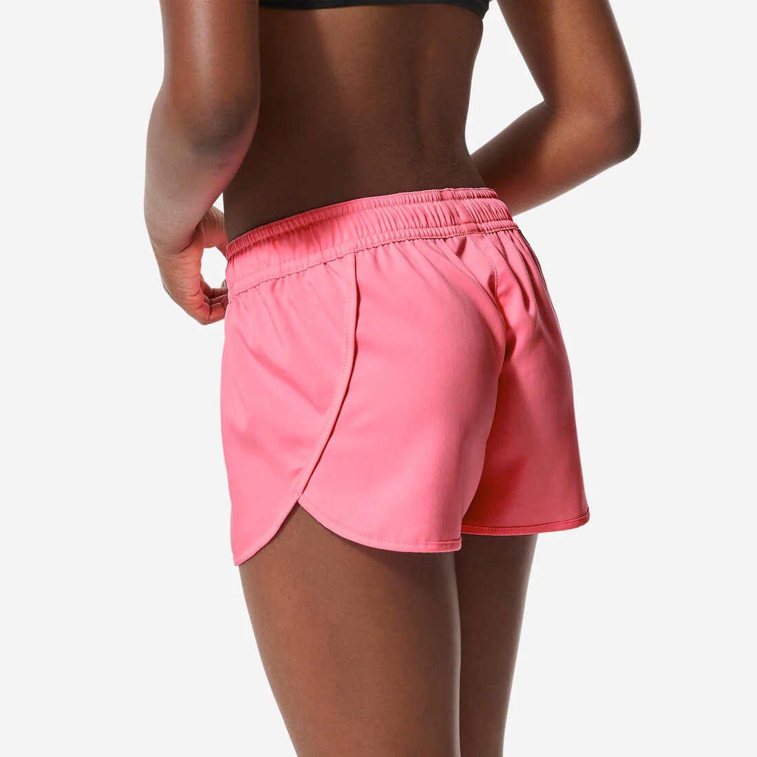 Girl’s swimsuit shorts, Caro 100 neon pink - Image 4