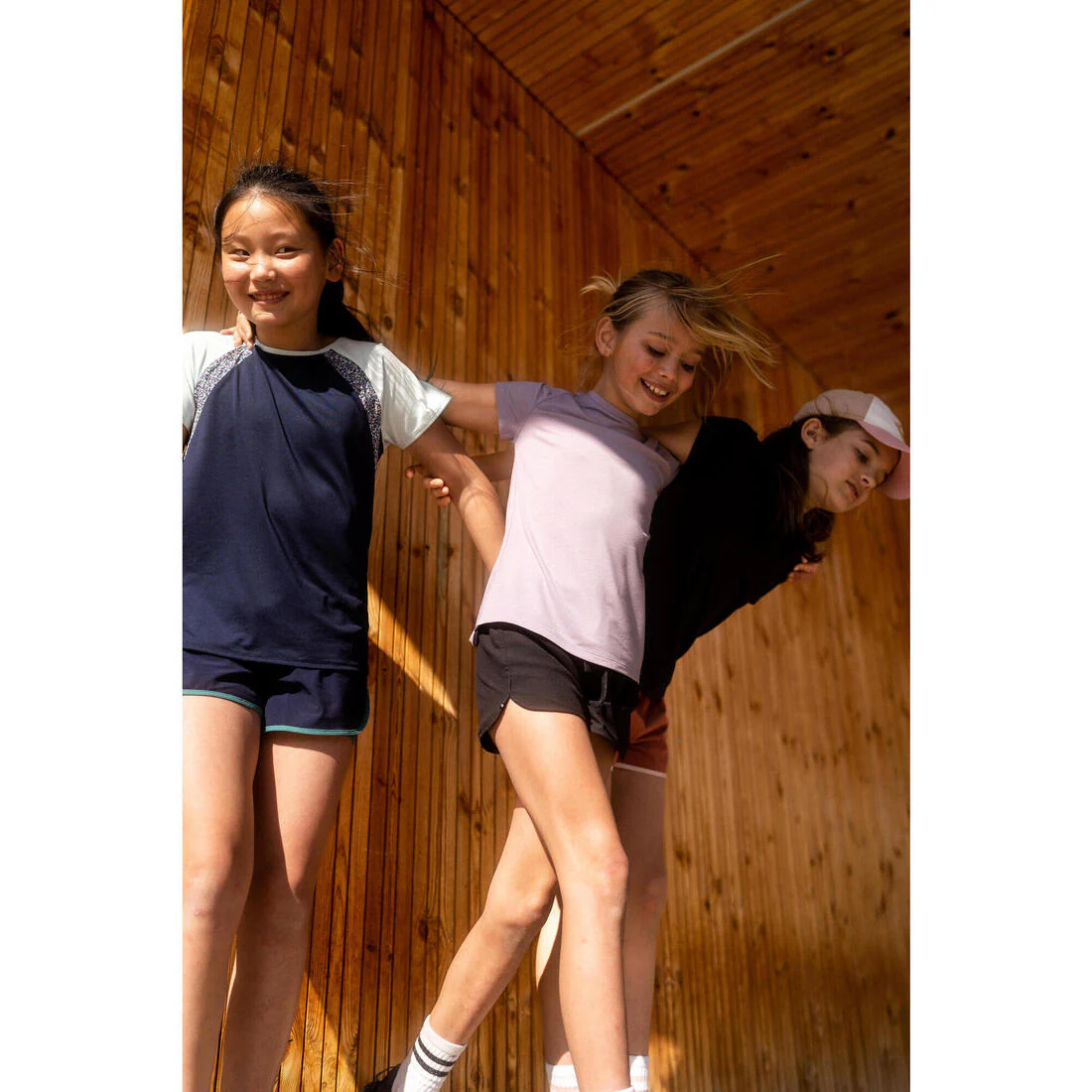 Girls' 2-in-1 Breathable Multisport Shorts - Blue Print - Image 17