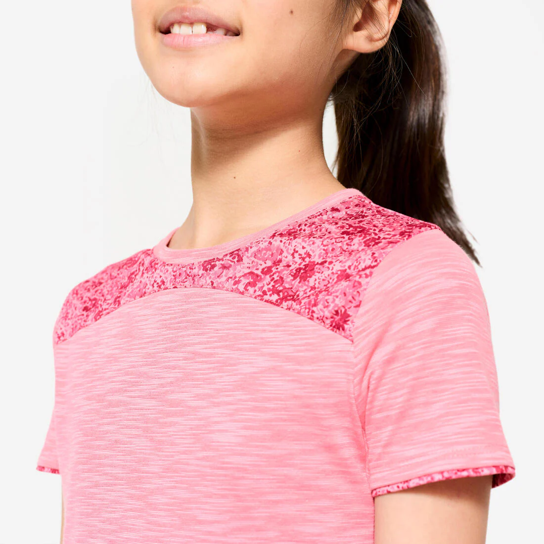 Girls' 2-in-1 T-Shirt - Pink Print - Image 5