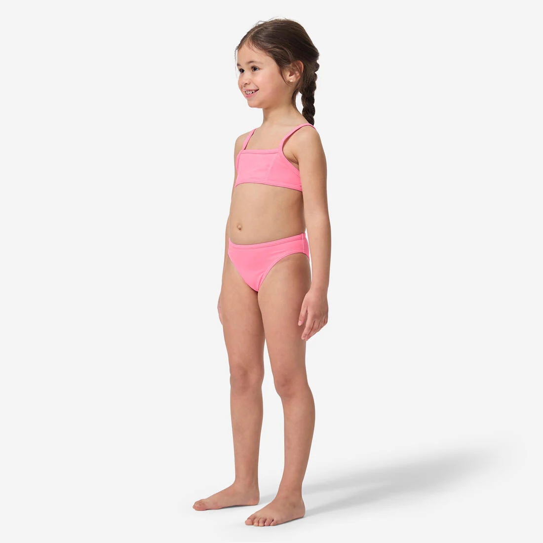GIRLS’ 2-piece SURFING swimsuit BIKINI TOP BALI 100 - Image 3