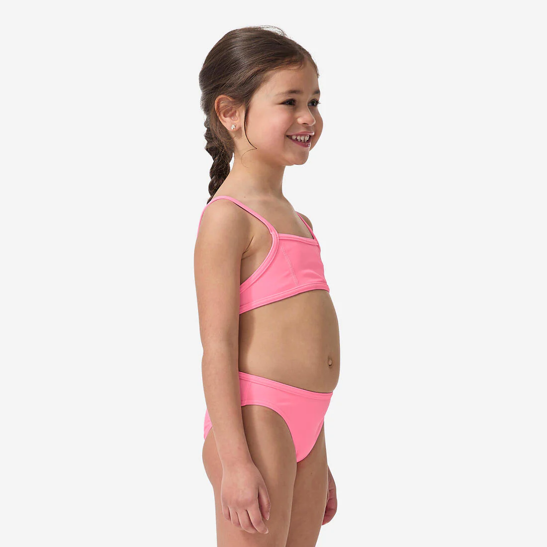 GIRLS’ 2-piece SURFING swimsuit BIKINI TOP BALI 100 - Image 4