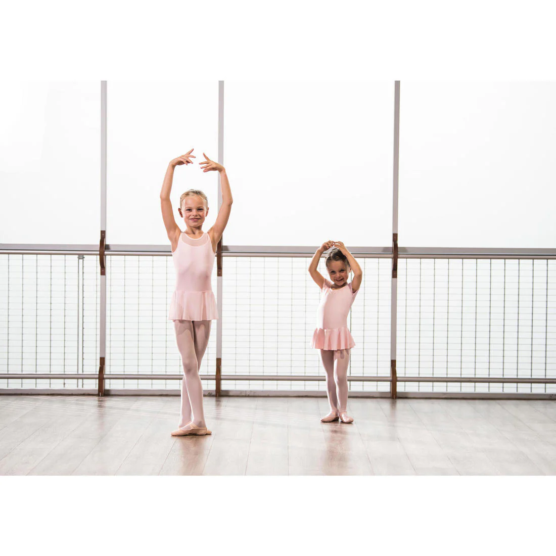 Girls' Ballet Skirted Leotard - Light Pink - Image 7