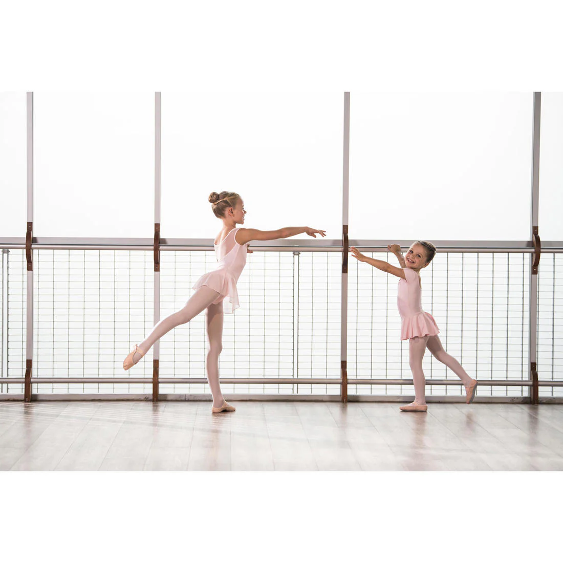 Girls' Ballet Skirted Leotard - Light Pink - Image 8