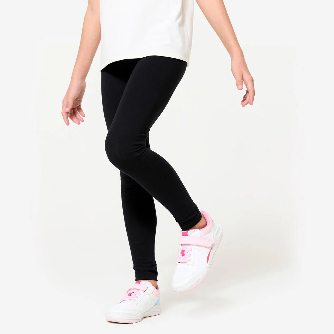 Girls' Basic Cotton Leggings - Image 2