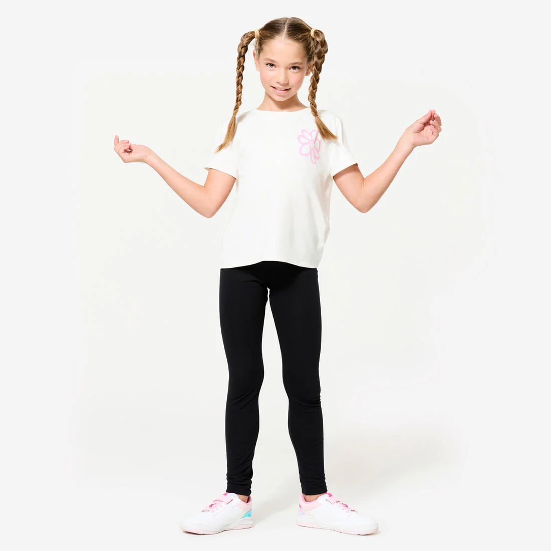 Girls' Basic Cotton Leggings - Image 4