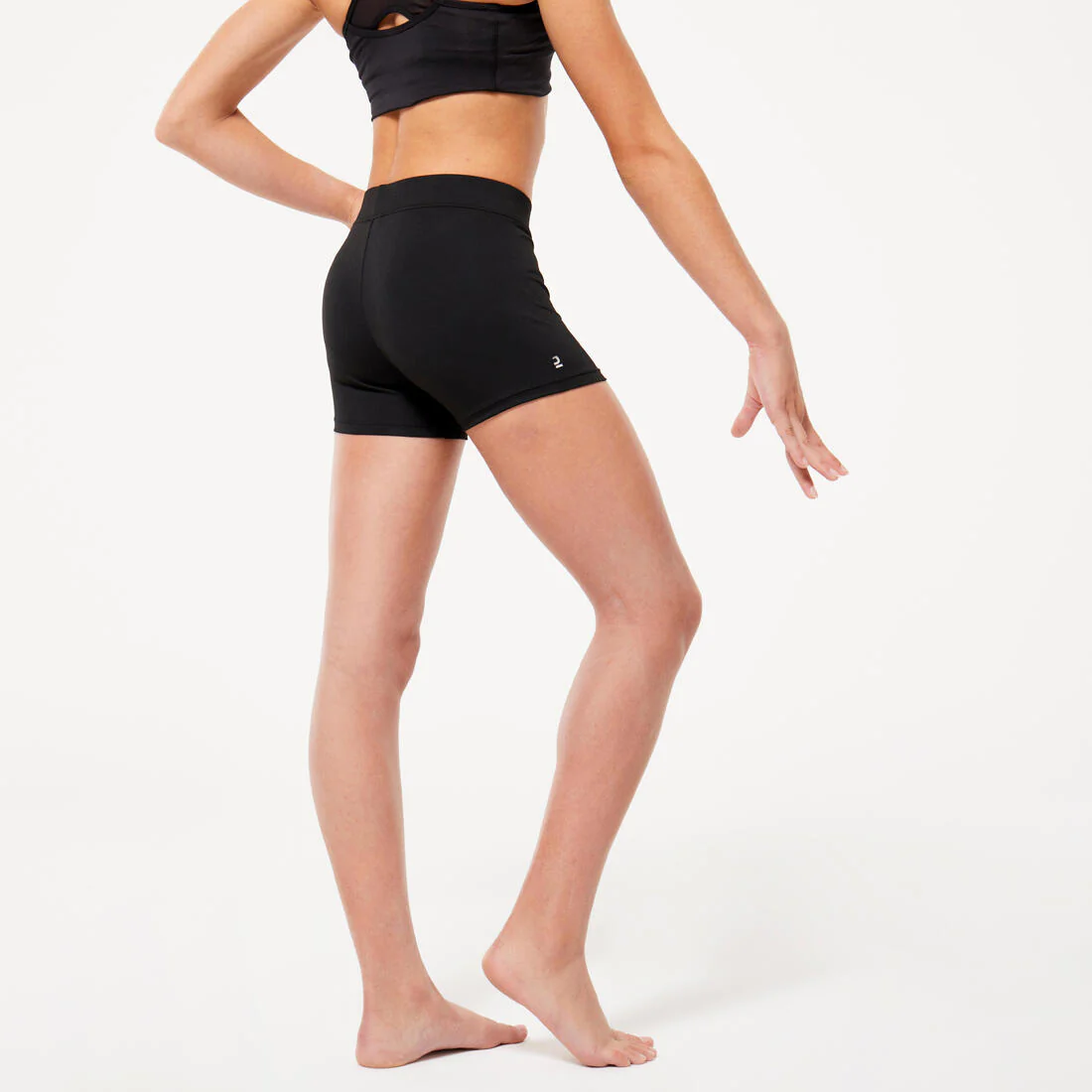 Girls' Basic Gym Shorts - Black - Image 4