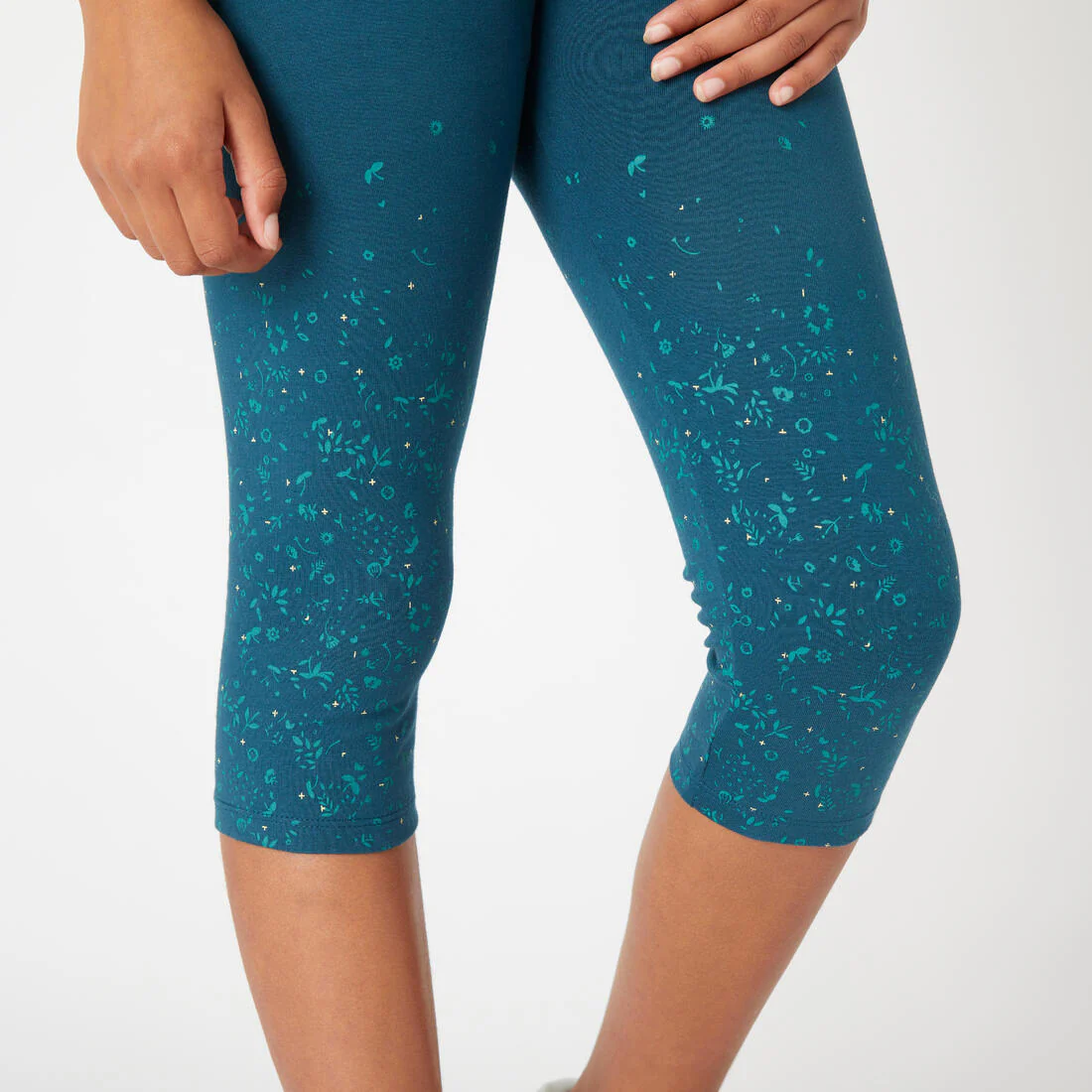 Girls' Breathable Cotton Cropped Leggings - Image 6